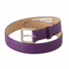 Cintura fibbia logo inciso pelle vitello viola - 75 CM / 30 INCHES