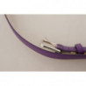 Cintura fibbia logo inciso pelle vitello viola - 75 CM / 30 INCHES