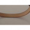 Cintura fibbia metallo inciso logo argento velluto rosso - 75 CM /