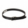 Cintura fibbia metallo vintage pelle vitello nera - 75 CM / 30 INCHES