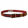 Cintura fibbia metallo dorato patchwork maioliche multicolor - 75 C