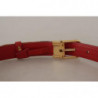 Cintura fibbia metallo dorato patchwork maioliche multicolor - 75 C