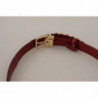 Cintura fibbia metallo dorato pelle patchwork multicolore - 75 CM /