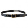 Cintura fibbia metallo logo jacquard color oro blu navy - 75 CM / 3