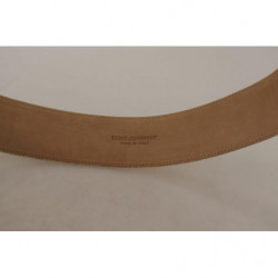 Cintura fibbia logo DG barocco jacquard dorato vita larga - 75 CM /