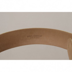 Cintura fibbia logo dorato jacquard vita larga rosa - 75 CM / 30 IN