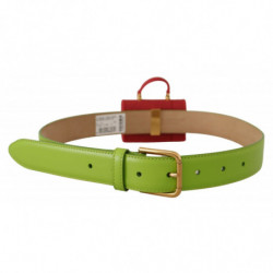 Cintura cuffie micro borsa Devotion Heart pelle verde - 70 CM / 28