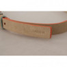 Cintura fibbia vita logo skinny beige nudo inciso - 90 CM / 36 INCHES