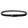 Cintura fibbia logo metallo oro giallo pelle scamosciata blu - 90 C