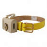Cintura cuffie micro borsa Devotion Heart pelle gialla - 70 CM / 28