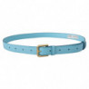 Cintura fibbia logo metallo color oro pelle blu cielo - 90 CM / 36