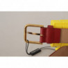 Cintura con fibbia DEVOTION in pelle rossa gialla - 75 CM / 30 INCHES