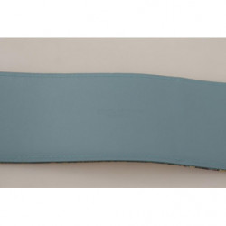 Cintura fibbia logo ricamato floreale pelle multicolore - 70 CM / 2