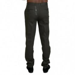 Pantaloni da uomo dal taglio dritto in cotone verde - IT46 - S