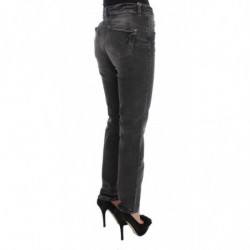 Pantaloni jeans elasticizzati in misto cotone lavaggio grigio - W31
