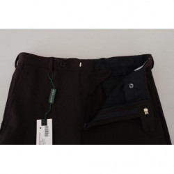 Pantaloni formali da uomo dritti marroni - IT54 - L
