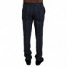 Pantaloni a quadri da uomo in pura lana grigia - IT46 - S