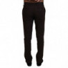 Pantaloni formali da uomo affusolati in cotone marrone - IT48 - M