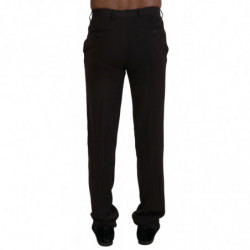 Pantaloni formali da uomo dritti marroni - IT46 - S