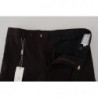 Pantaloni formali da uomo dritti marroni - IT46 - S