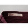 Pantaloni da uomo casual skinny elasticizzati cotone marrone - IT46