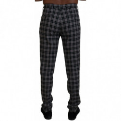 Pantaloni da uomo slim fit a quadri grigi - IT46 - S