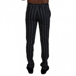 Pantaloni da uomo slim fit a quadri grigi - IT46 - S