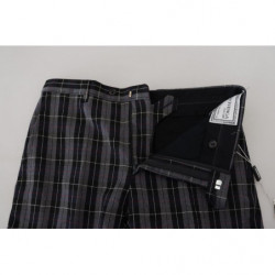 Pantaloni da uomo slim fit a quadri grigi - IT46 - S