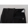 Pantaloni eleganti in viscosa a righe nere - IT46 - S
