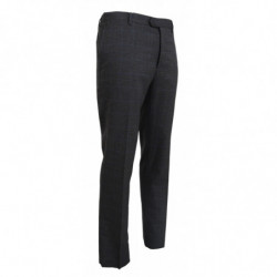Pantaloni formali in lana a quadri grigi - IT54 - XL