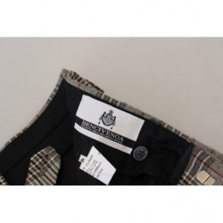 Pantaloni skinny da uomo a quadri grigi - IT46 - S