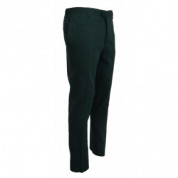 Pantaloni skinny da uomo in cotone verde scuro - IT52 - L