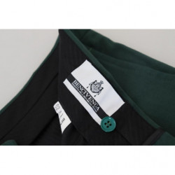 Pantaloni skinny da uomo in cotone verde scuro - IT52 - L