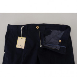 Pantaloni skinny da uomo in cotone blu scuro - IT48 - M