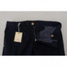 Pantaloni skinny da uomo in cotone blu scuro - IT48 - M