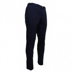 Pantaloni skinny da uomo in cotone blu scuro - IT54 - XL