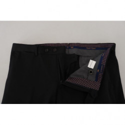 Pantaloni eleganti affusolati in poliestere nero - IT46 - S