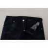Jeans da uomo slim stretch in velluto a coste di cotone blu - IT48 - M