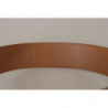 Cintura fibbia ovale metallo dorato pelle marrone beige - 75 CM / 3