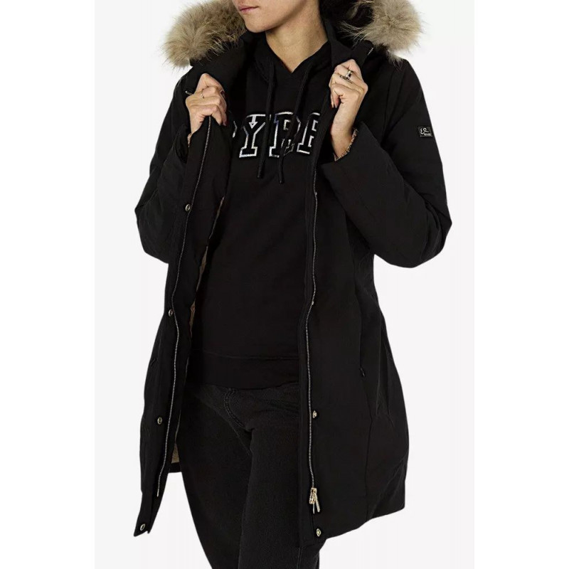 Giacche e cappotto in nylon nero - L