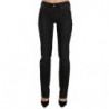 Pantaloni casual denim velluto coste slim fit vita media neri - W28
