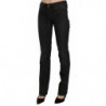 Pantaloni casual denim velluto coste slim fit vita media neri - W28