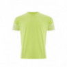 T-shirt gialla in cotone con logo a contrasto sulle maniche - XS