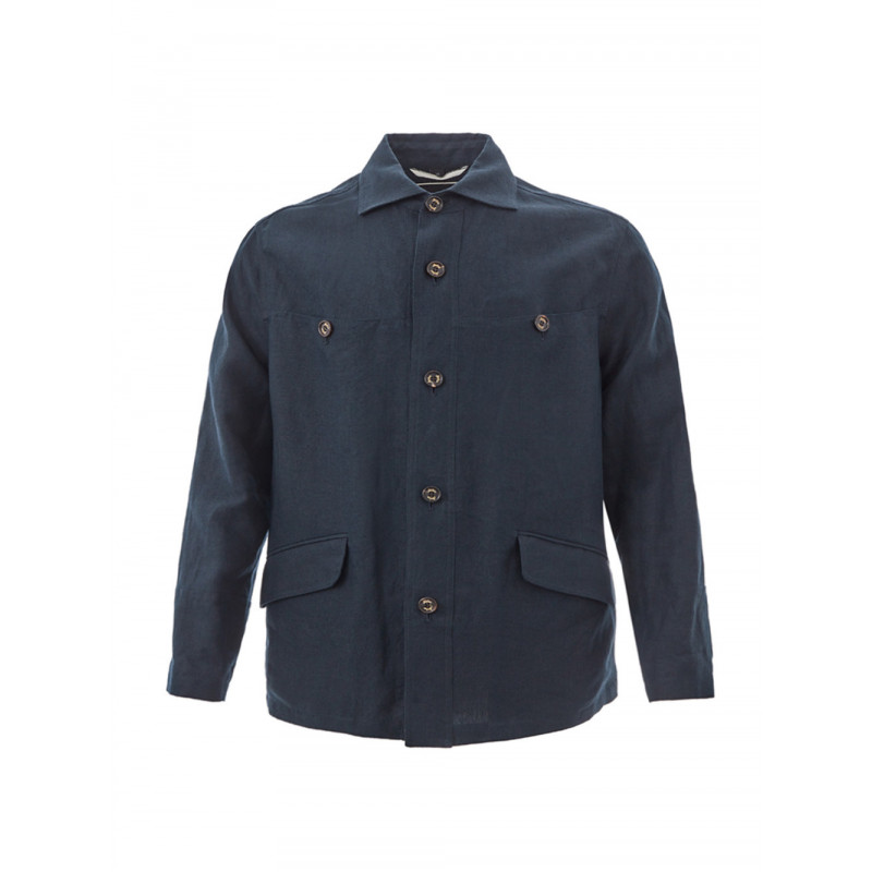 Giacca in lino blu - IT50 - L