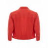Giacca corta arancione in effetto lino - IT50 - L