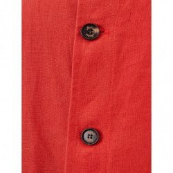 Giacca corta arancione in effetto lino - IT50 - L