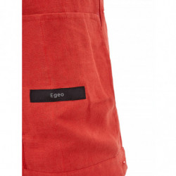 Giacca corta arancione in effetto lino - IT50 - L
