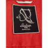 Giacca corta arancione in effetto lino - IT50 - L