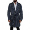 Accappatoio con fodera stampata Martini blu nero - IT48 - M
