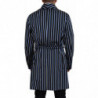 Accappatoio con fodera stampata Martini blu nero - IT48 - M